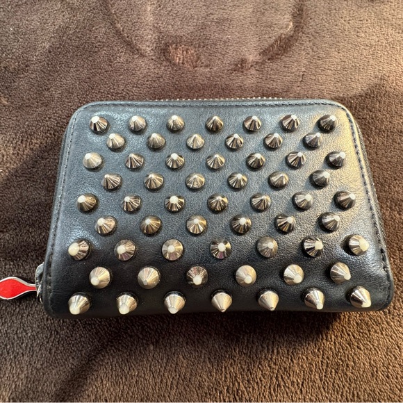 Christian Louboutin Handbags - Authentic Christian Louboutin Studded Black Wallet small